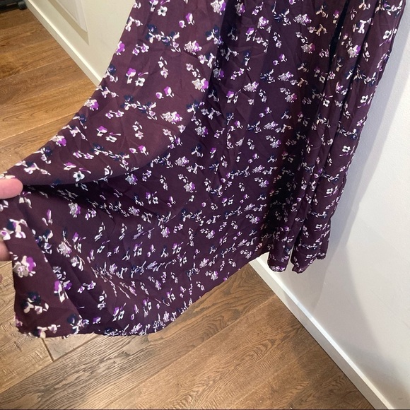 CHAI Sz M Victoria Maxi Dress Purple Passion True Wrap A Line Dress NWT - Picture 6 of 15